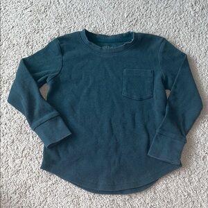 EUC Little Bipsy Dark Teal Waffle LS